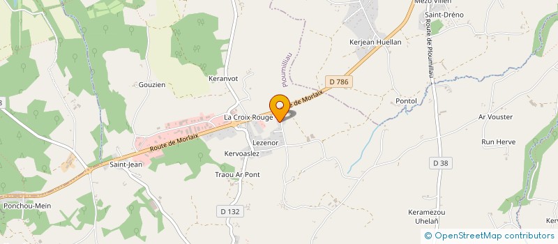 localisation de l'entreprise MONSIEUR CHRISTOPHE JACOB  PLOUMILLIAU