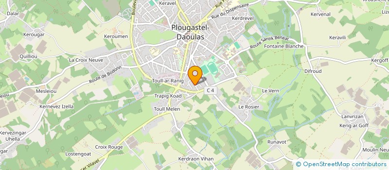 localisation de l'entreprise MONSIEUR CHRISTOPHE JACOB  PLOUGASTEL-DAOULAS