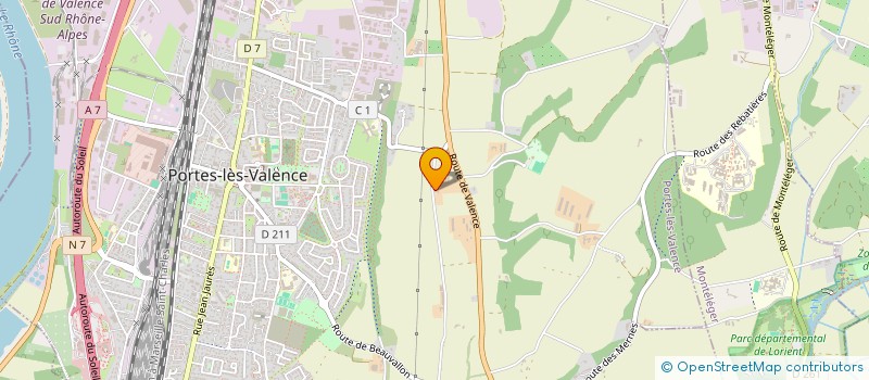 localisation de l'entreprise MONSIEUR CHRISTOPHE JACOUTON  PORTES LES VALENCE