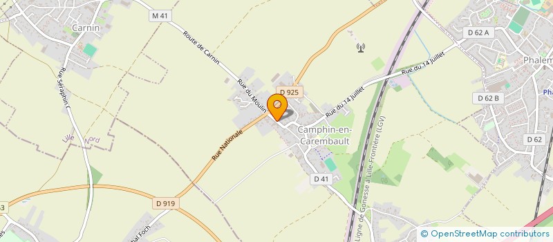 localisation de l'entreprise MONSIEUR CHRISTOPHE JACQUES  CAMPHIN-EN-CAREMBAULT