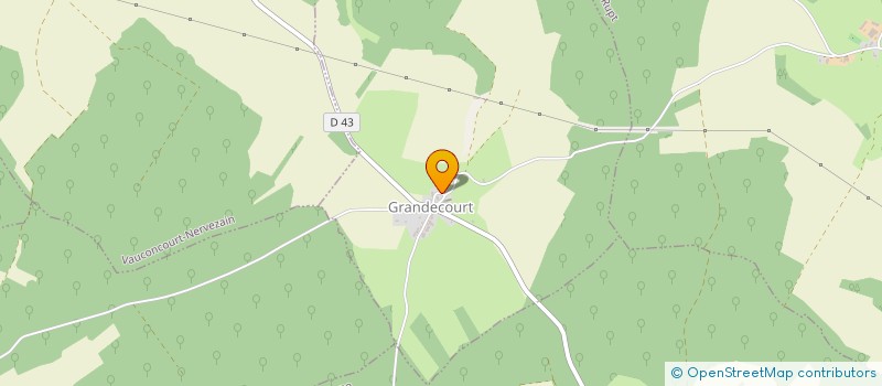 localisation de l'entreprise MONSIEUR CHRISTOPHE JACQUES  GRANDECOURT
