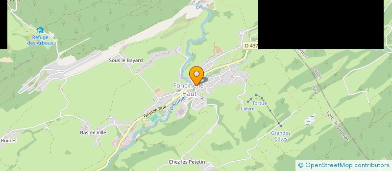 localisation de l'entreprise MONSIEUR CHRISTOPHE JACQUET  FONCINE-LE-HAUT