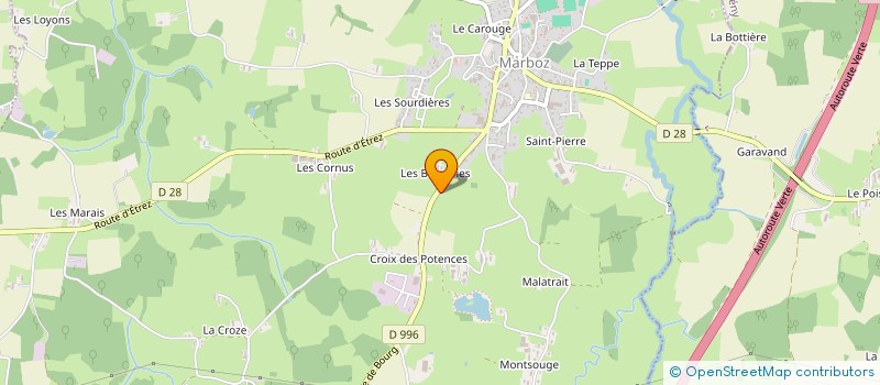 localisation de l'entreprise MONSIEUR CHRISTOPHE JACQUET  MARBOZ