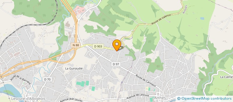 localisation de l'entreprise MONSIEUR CHRISTOPHE JALBY  LESCURE-D'ALBIGEOIS