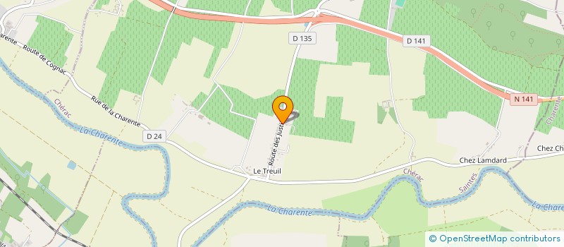 localisation de l'entreprise MONSIEUR CHRISTOPHE JAMIN  CHERAC