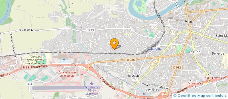 localisation de l'entreprise MONSIEUR CHRISTOPHE JAMMES à ALBI