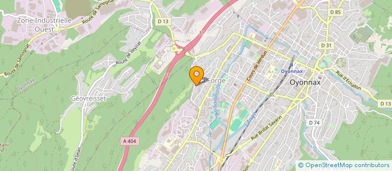 localisation de l'entreprise MONSIEUR CHRISTOPHE JANEYRIAT à OYONNAX