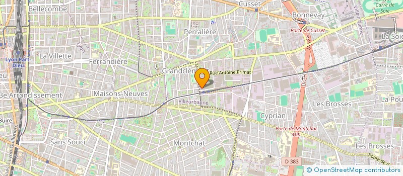 localisation de l'entreprise MONSIEUR CHRISTOPHE JANIN  VILLEURBANNE