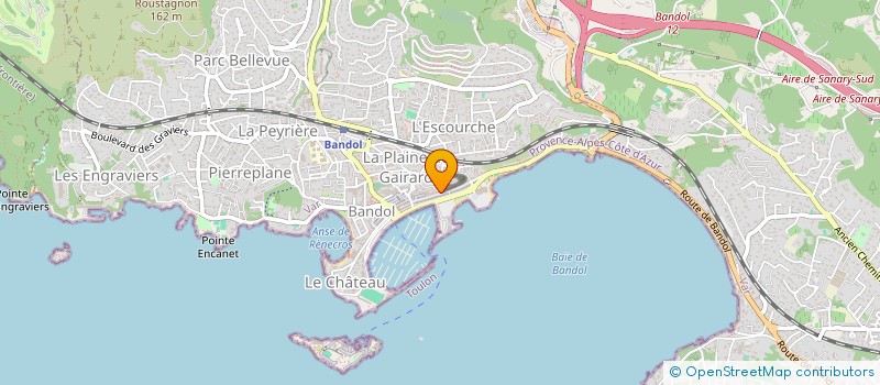 localisation de l'entreprise MONSIEUR CHRISTOPHE JAUME  BANDOL