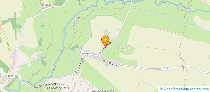 localisation de l'entreprise MONSIEUR CHRISTOPHE JAY  DAVREY