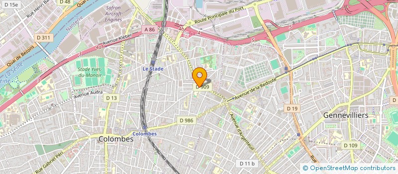 localisation de l'entreprise MONSIEUR CHRISTOPHE JEANJEAN  COLOMBES