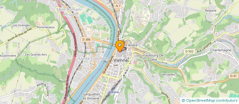 localisation de l'entreprise MONSIEUR CHRISTOPHE JEANMOUGIN  VIENNE