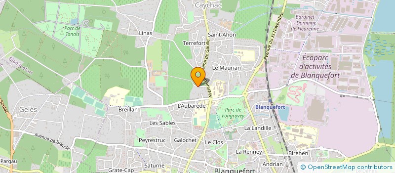 localisation de l'entreprise MONSIEUR CHRISTOPHE JEANNERET à BLANQUEFORT