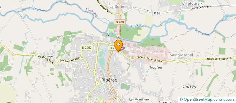 localisation de l'entreprise MONSIEUR CHRISTOPHE JEANNETEAU à RIBERAC