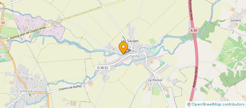 localisation de l'entreprise MONSIEUR CHRISTOPHE JEUDY  RUFFEY-SUR-SEILLE