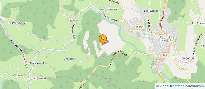 localisation de l'entreprise MONSIEUR CHRISTOPHE JEUNE  SAINT-JUST-EN-CHEVALET