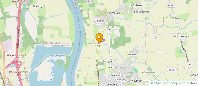 localisation de l'entreprise MONSIEUR CHRISTOPHE JEUNET  FAREINS