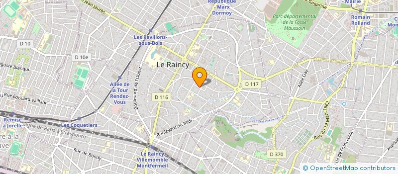 localisation de l'entreprise MONSIEUR CHRISTOPHE JIANG à LE RAINCY