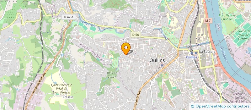 localisation de l'entreprise MONSIEUR CHRISTOPHE-JOEL BARJOT  OULLINS-PIERRE-BENITE
