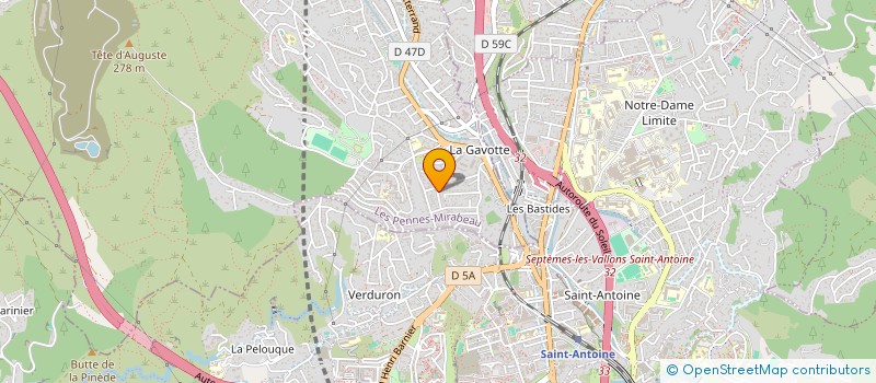 localisation de l'entreprise MONSIEUR CHRISTOPHE JOLLY à LES PENNES-MIRABEAU
