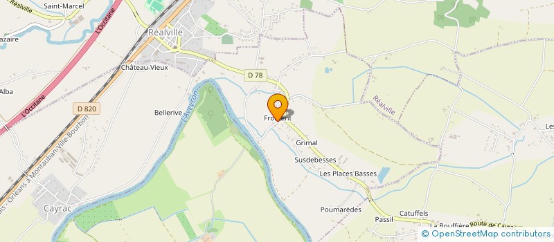 localisation de l'entreprise MONSIEUR CHRISTOPHE JOURDAIN  CAYRAC