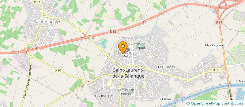 localisation de l'entreprise MONSIEUR CHRISTOPHE JOURDAN à SAINT-LAURENT-DE-LA-SALANQUE
