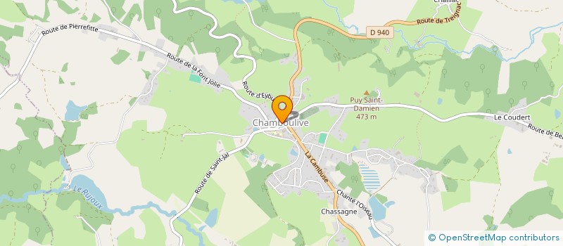 localisation de l'entreprise MONSIEUR CHRISTOPHE JOURDAN  CHAMBOULIVE