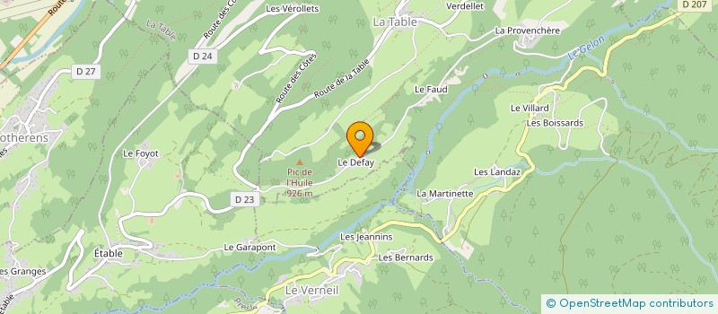 localisation de l'entreprise MONSIEUR CHRISTOPHE JOUVENCEAU à ARVILLARD