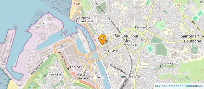 localisation de l'entreprise MONSIEUR CHRISTOPHE JOUVENET à BOULOGNE-SUR-MER