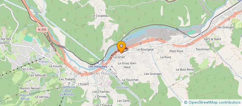 localisation de l'entreprise MONSIEUR CHRISTOPHE JUGE  CHAMONIX-MONT-BLANC