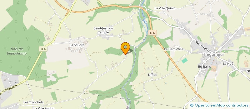 localisation de l'entreprise MONSIEUR CHRISTOPHE JUHEL  LANRODEC