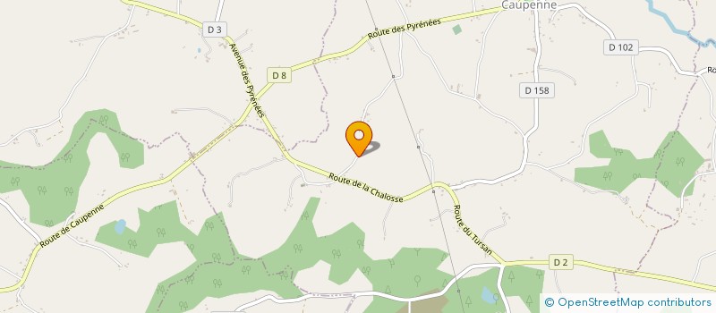 localisation de l'entreprise MONSIEUR CHRISTOPHE JUILLARD  CAUPENNE