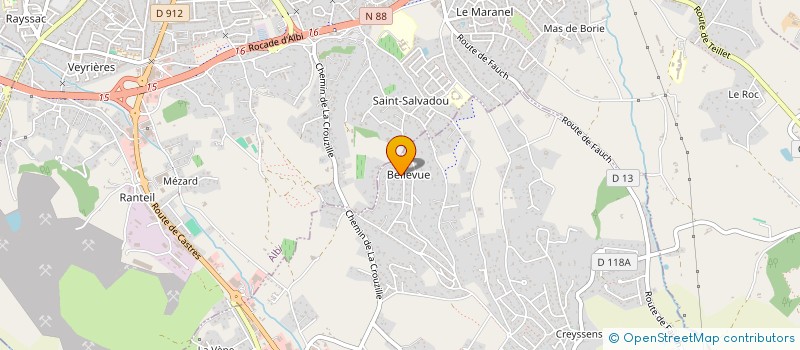 localisation de l'entreprise MONSIEUR CHRISTOPHE JULIA  PUYGOUZON