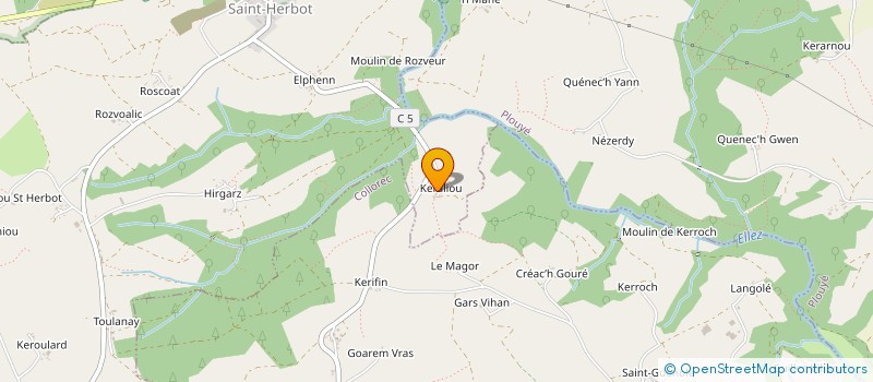 localisation de l'entreprise MONSIEUR CHRISTOPHE JULIEN  PLONEVEZ-DU-FAOU