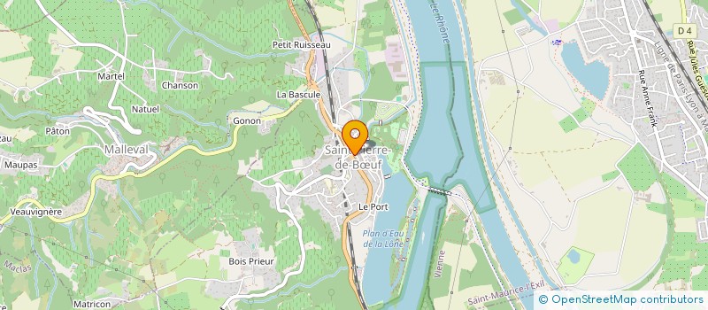 localisation de l'entreprise MONSIEUR CHRISTOPHE JULLIA  SAINT-PIERRE-DE-BUF