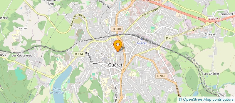 localisation de l'entreprise MONSIEUR CHRISTOPHE JUNIA à GUERET