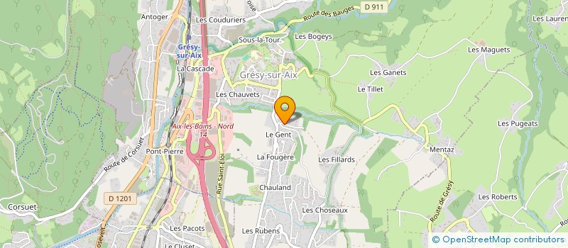 localisation de l'entreprise MONSIEUR CHRISTOPHE JUNIOT  GRESY-SUR-AIX