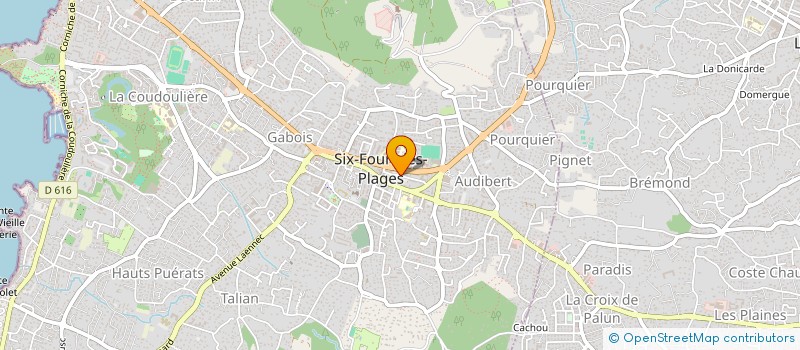 localisation de l'entreprise MONSIEUR CHRISTOPHE JUVIGNAT à SIX-FOURS-LES-PLAGES