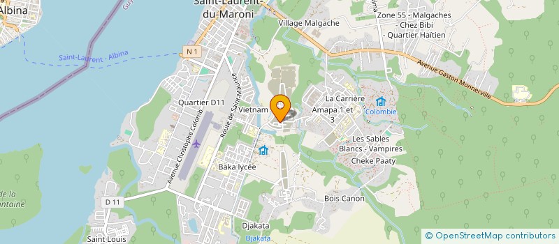 localisation de l'entreprise MONSIEUR CHRISTOPHE KAFFE à SAINT-LAURENT-DU-MARONI