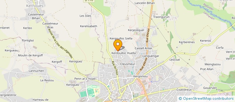 localisation de l'entreprise MONSIEUR CHRISTOPHE KERBOUL  LESNEVEN