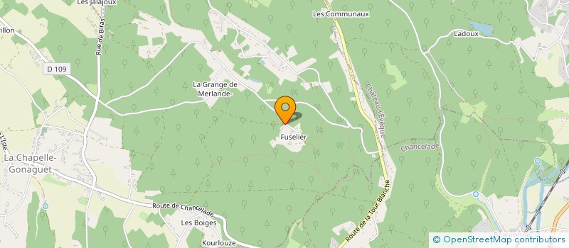 localisation de l'entreprise MONSIEUR CHRISTOPHE KERGROACH  LA CHAPELLE-GONAGUET