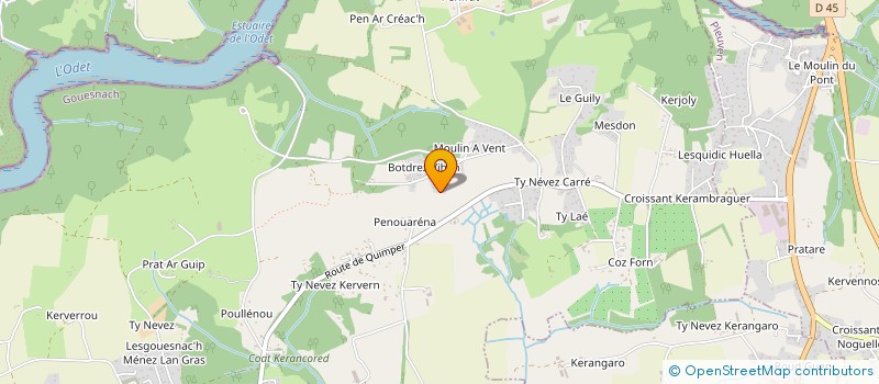 localisation de l'entreprise MONSIEUR CHRISTOPHE KERLOC'H  GOUESNACH