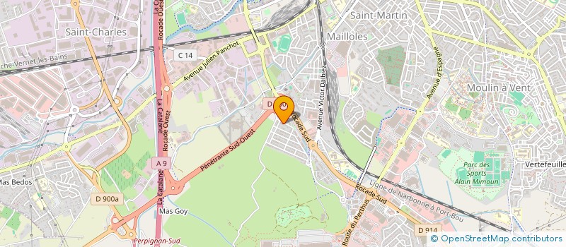 localisation de l'entreprise MONSIEUR CHRISTOPHE KESSLER  SAINTE-MARIE-LA-MER