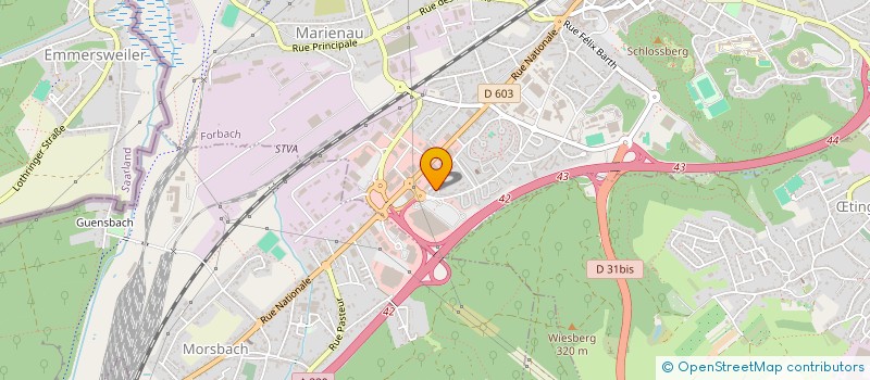 localisation de l'entreprise MONSIEUR CHRISTOPHE KIEFFER  FORBACH