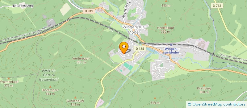 localisation de l'entreprise MONSIEUR CHRISTOPHE KLOTZ  WINGEN-SUR-MODER