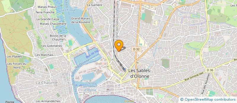 localisation de l'entreprise MONSIEUR CHRISTOPHE KONG à LES SABLES-D'OLONNE