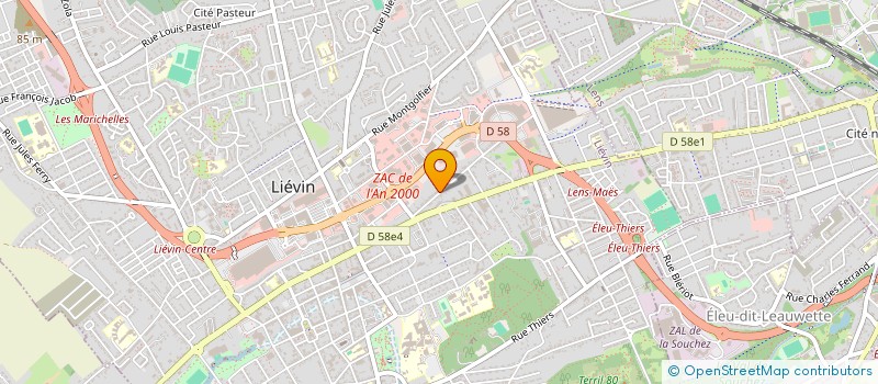 localisation de l'entreprise MONSIEUR CHRISTOPHE KOSCIUSZKO  LIEVIN