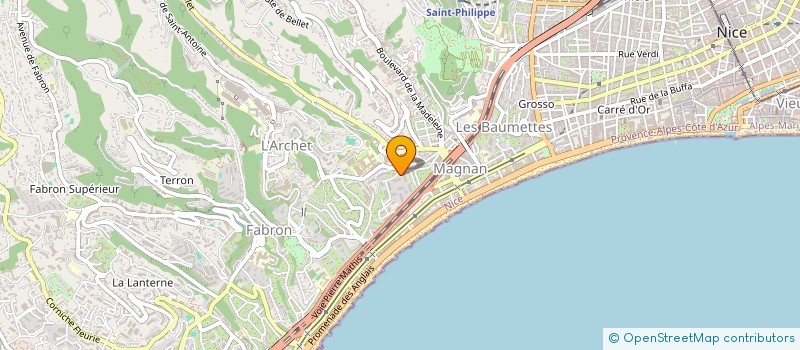localisation de l'entreprise MONSIEUR CHRISTOPHE KOUCH à NICE