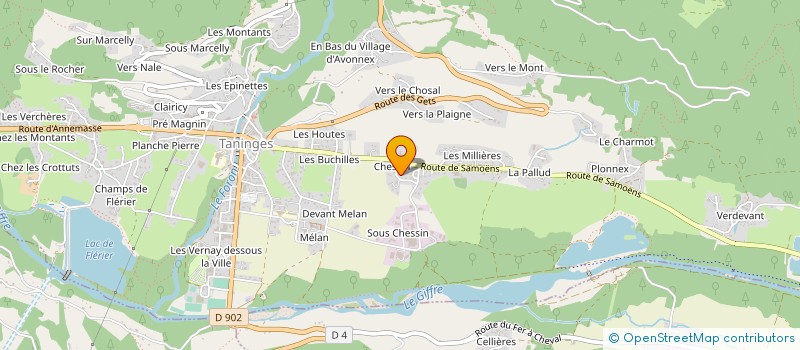 localisation de l'entreprise MONSIEUR CHRISTOPHE KRAFFT à TANINGES