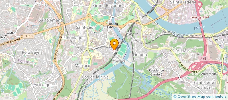 localisation de l'entreprise MONSIEUR CHRISTOPHE LABADIE  BAYONNE